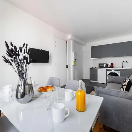 2 Pieces Refait Neuf Metro Jaures - 19 - 4p - Flat-guest