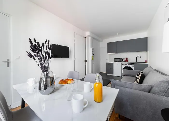 2 Pieces Refait Neuf Metro Jaures - 19 - 4p - Flat-guest